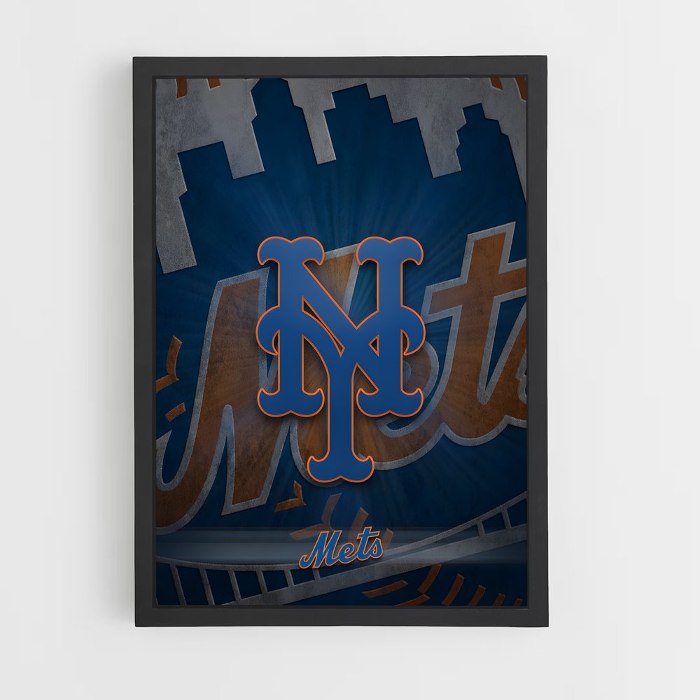 Poster Mets en Action – affiche Baseball (vue 2)